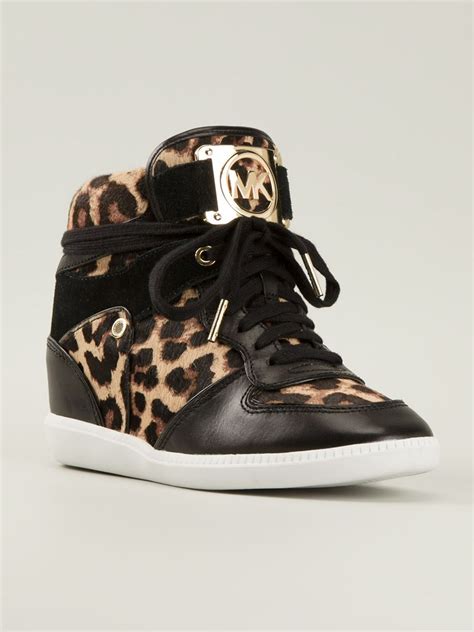 michael kors leopard print shoes|michael kors leopard print sneakers.